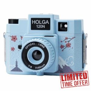 Holga 120N Blue Blossom Lomo Medium Format Film Camera