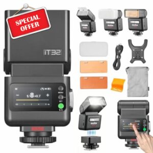 GODOX IT32 Camera Flash with X5C Flash Trigger for Canon Cameras