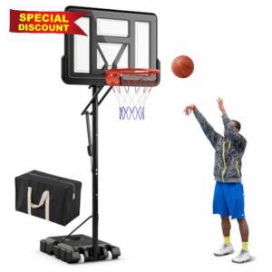 GYMAX Basketball Hoop and Stand