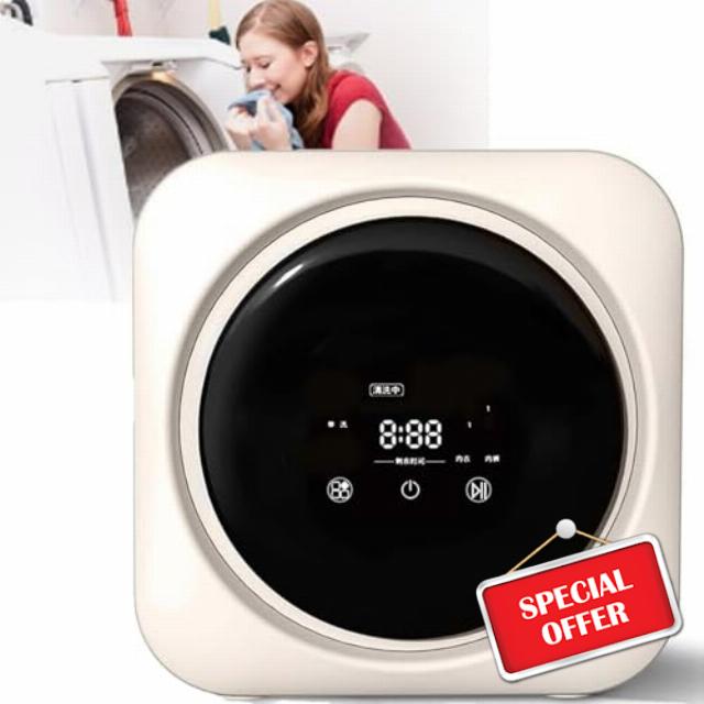 Wall-Mounted Compact 3kg Front-Load Washing Machine — Portable Full-Automatic Washer