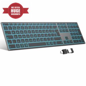 OMOTON Backlit Wireless Keyboard for Mac