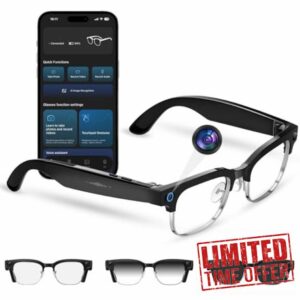 AI Smart Camera Glasses 8MP Camera for Women Men