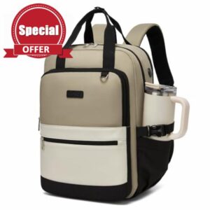 Kono Laptop Backpack Womens with Pouch Pocket for Large Capacity Cup