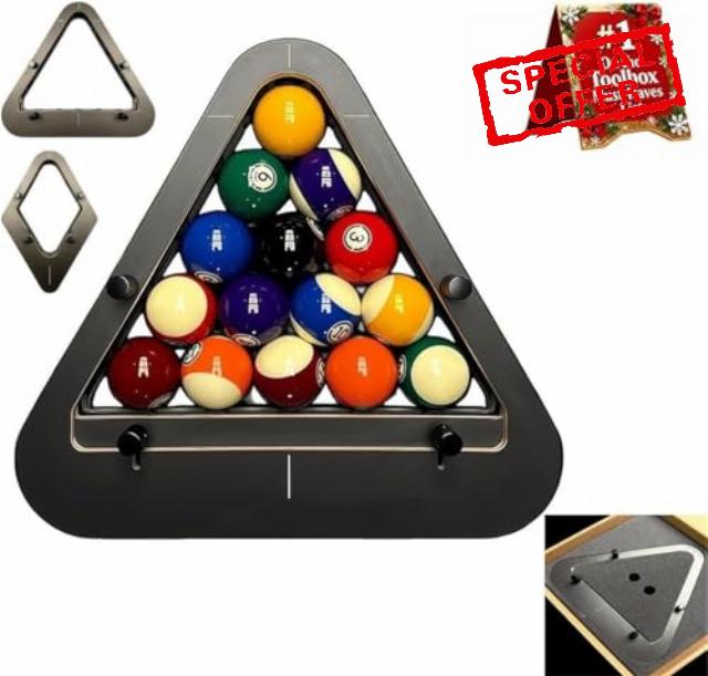 Precision-Engineered Professional Billiard Rack System That Eliminates Gaps