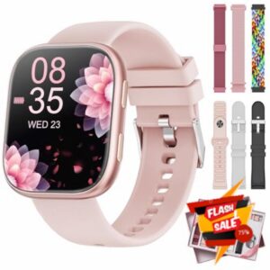 Mingtawn 7 Interchangeable Bands Smart Watches for Women Men