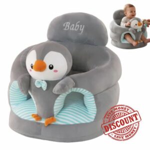 Sit up Chair for Baby Baby Seat with Ergonomic Back Support Penguin Infant Sit Up Chair for Learning Soft Floor Seat Babies and Toddlers Use for