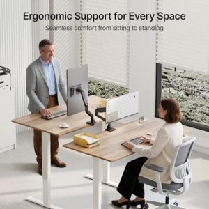 Tool Free Height Adjustable Monitor Mount up to 16 kg