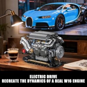 Working 16 Cylinder STEM Engine Model Kit