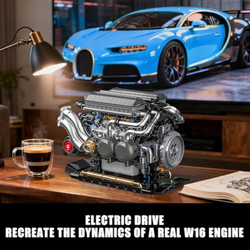Working 16 Cylinder STEM Engine Model Kit