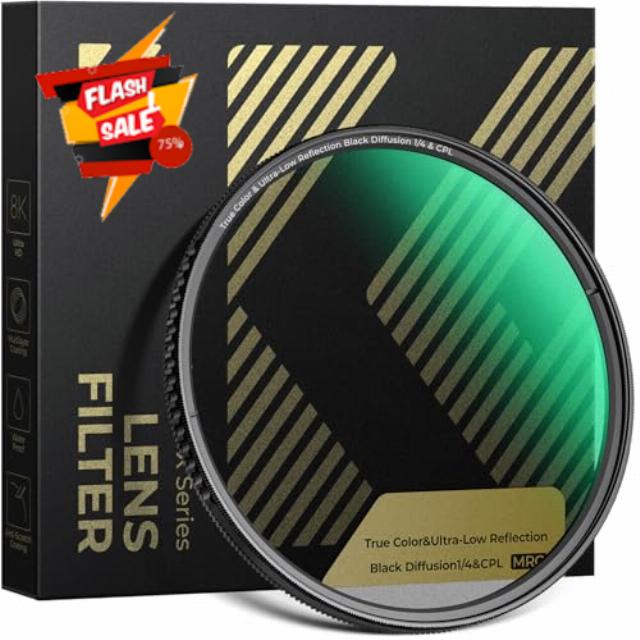 K&F CONCEPT 52mm True Color CPL & Black Diffusion Mist Filter
