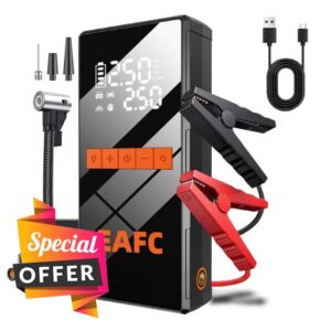 4000A Car Jump Starter Power Pack with 150PSI Air Compressor