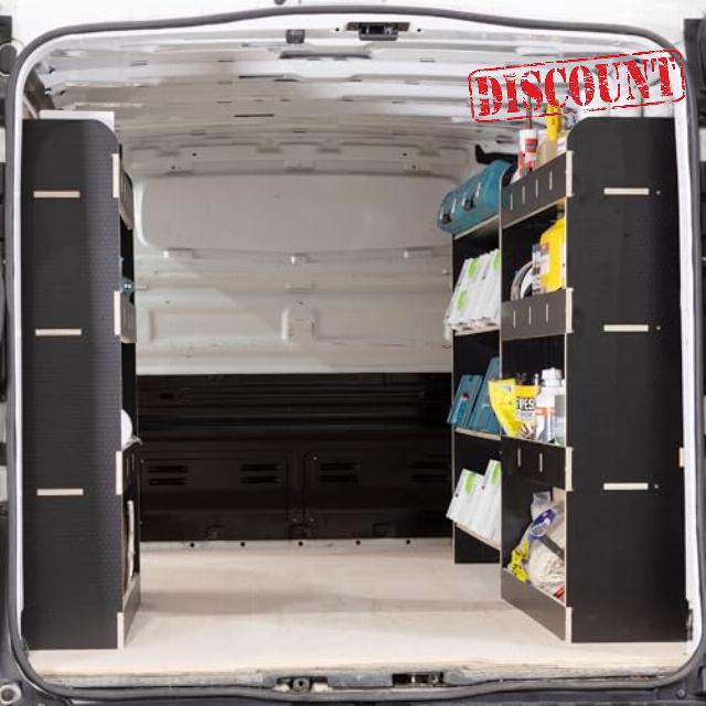 Van Racking & Shelving compatible with Trafic SWB (L1) 2015+ Heavy Duty HEXABOARD Van Storage System - Tool Storage Shelves & Work Van Organisation - Complete Se