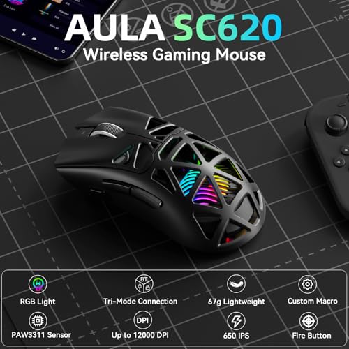BT5.0/2.4G/USB-C Gamer Mice