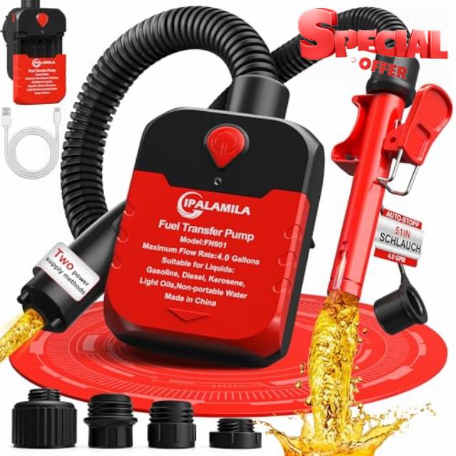 Automatic Fuel Transfer Pump with Auto-Stop