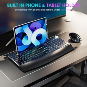 2.4GHz Wireless Scissor Keys Keyboard and vertical Mouse with Tablet Phone Holder