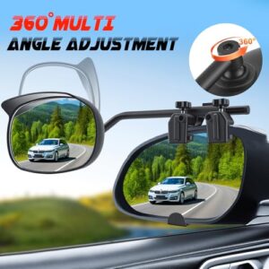 Universal Convex Exterior Mirrors with Rain Cover & Sun Visor