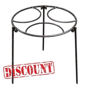 Perfeclan Campfire Tripod Pot Rack Pan Multipurpose Open Fire Cooking Stand Folding Camping Grill for Hiking Fishing Grilling Backyard