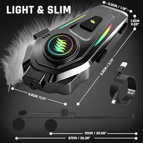 Outdoor Wireless Bluetooth Helmet Speakers with Automatic Answer Music Control IPX6 for Cycling/Skiing/Riding