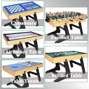 4FT Pool Table Set with Table Football