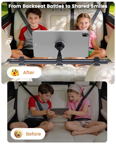 360° Rotation Magnetic Backseat Stand Fits 4.7-12.9" Tablet & Phone