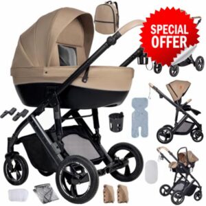 3 in 1 Travel Systems Baby Stroller with Carrycot