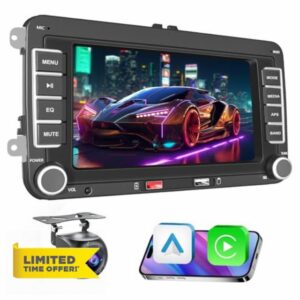 Car Radio for VW Golf 5 Tiguan Touran Passat Polo Skoda Caddy Seat with Wireless Carplay Android Auto