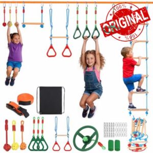 Warrior Obstacle Course - 49ft Slacklines with 10 Durable Obstacles
