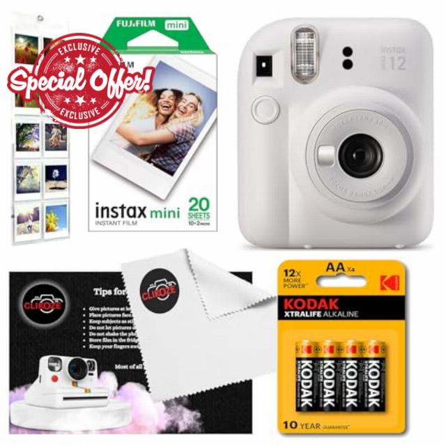 Instant Camera Bundle with Fujifilm Mini 12 Camera