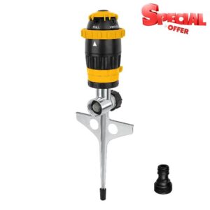 RESTMO Gear Drive Sprinkler with Metal Spike Base