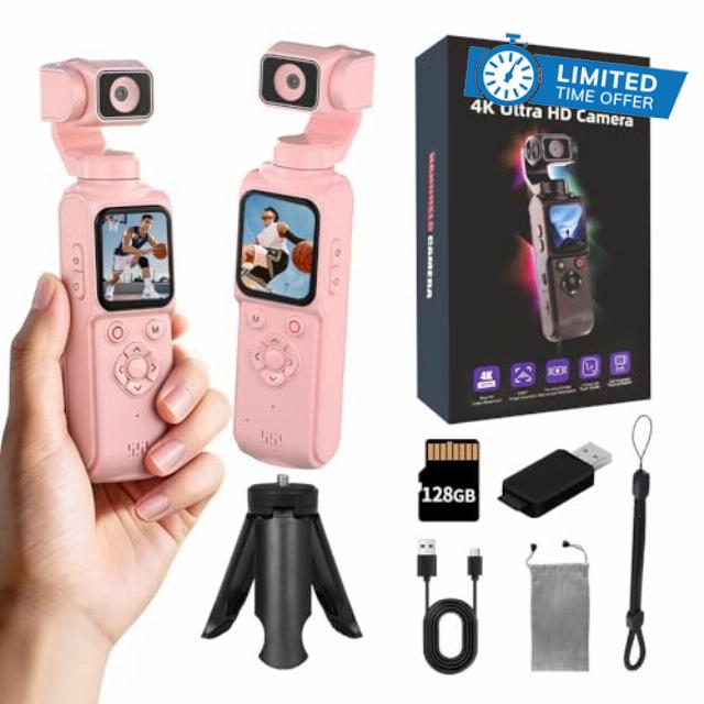 4K Handheld Vlogging Camera with WiFi