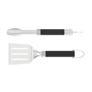 Weber portable grill tool set (2-piece) - consists of grill tongs and turner