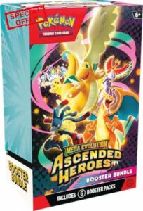 Pokémon TCG: Mega Evolution—Ascended Heroes Booster Bundle (6 Booster Packs)