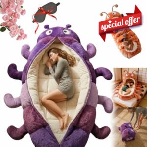 Hugging Caterpillar Sleeping Bags – Plush Cocoon Full-Body Lounger