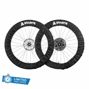 Granite Crust Bike Tyre Covers - Fits 24–29 Inch Bicycle Wheels - Mud & Dirt Protection for Car and Home - Washable