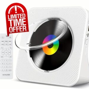 Desktop CD Players for Home with Cable and Adapter