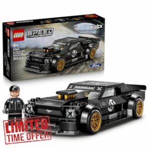 LEGO Speed Champions Ken Block's '65 Ford Mustang Hoonicorn V1 Muscle Car Toy - Model Kit w/Collectible Minifigure - Kids' Room Decor - STEM Gift for 9+ Year Old Boys & Fans - 77262