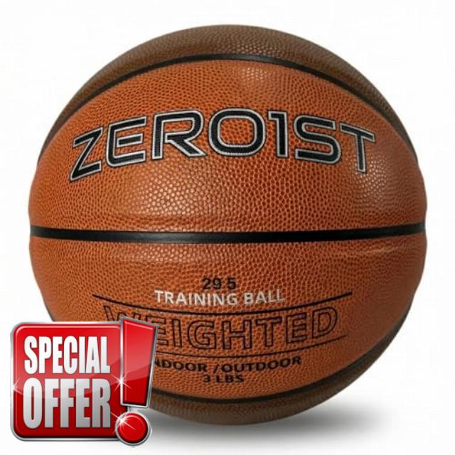 3LBS Weighted Heavy Basketball 29.5" Training Equipment for in& Outdoor Improving Dribble Up Handling Dribbling