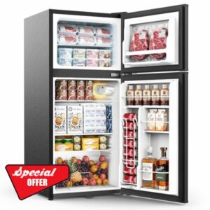 WELLENT 127L Standard Fridge with Freezer