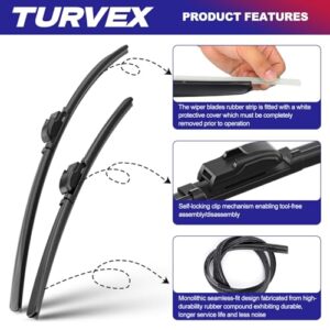 Complete Front Window Wiper and Rear Wiper Set