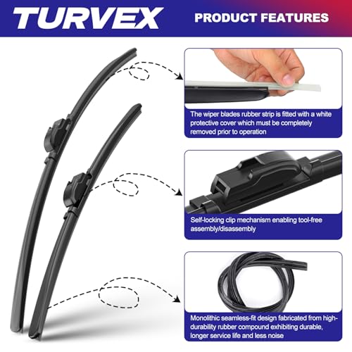 Complete Front Window Wiper and Rear Wiper Set