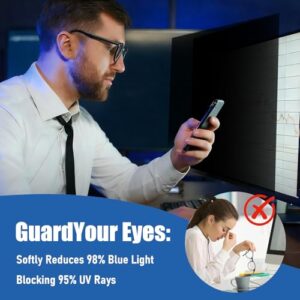 24 Inch Privacy Screen for Monitor with UV-Blocking