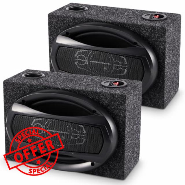 2 Pack Car Audio Coaxial 2 Way Speaker with Speaker Boxes 6 x 9 Inch 1000W Peak Power Car Stereo Accessories and Sound System Audio Equipme