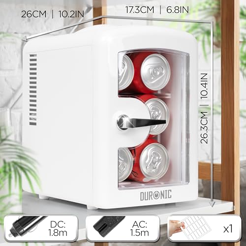 AC/DC Small Fridges for Bedroom Home Office Car White