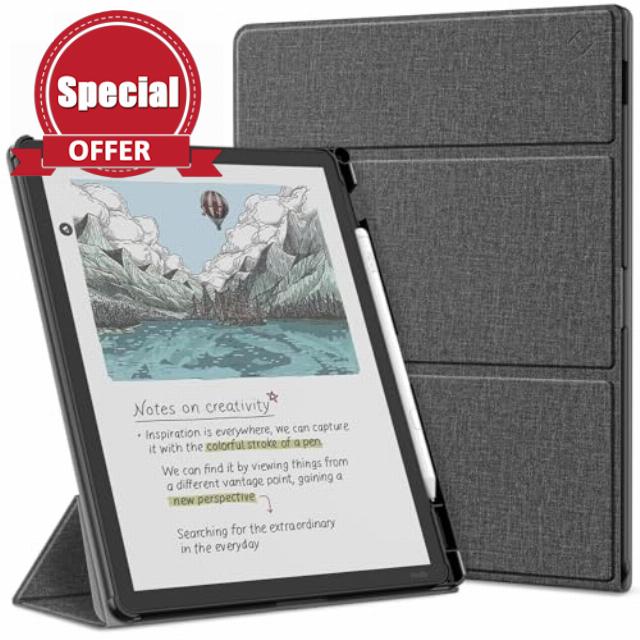 FINTIE Stand Case for 11" Kindle Scribe 3rd Generation 2025 and Kindle Scribe Colorsoft 1st Generation 2025 - [Built-in Pen Holder] Two Viewing Angles Trifold Cover with Auto Sleep/Wake