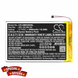 5000mAh 3.7V Replacement Battery Compatible with Zumo XT2