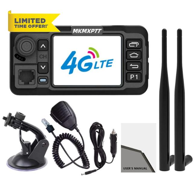 Mini Android 4G Intelligent Touch Screen Car Walkie Talkie Global PTT 5000km 4G LTE Portable Mobile Car Radio WiFi