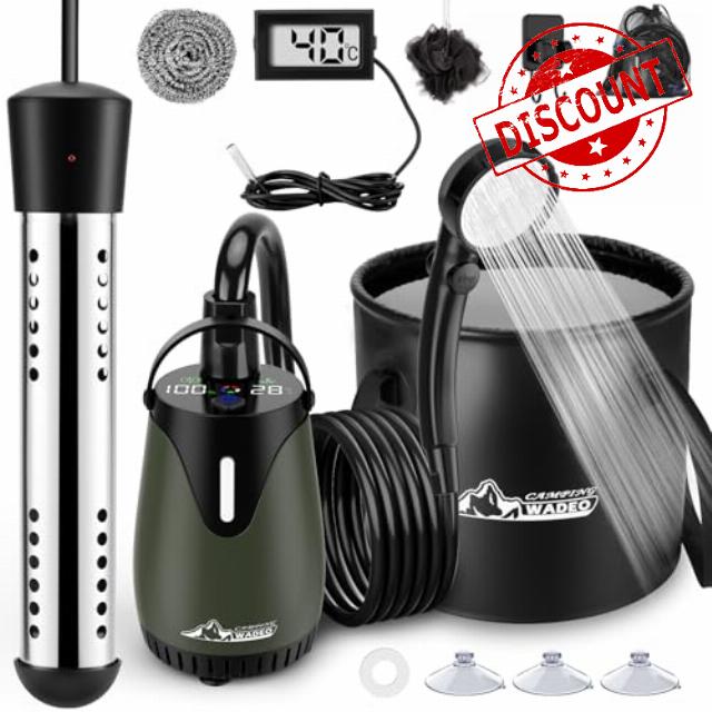 WADEO Portable Camping Shower