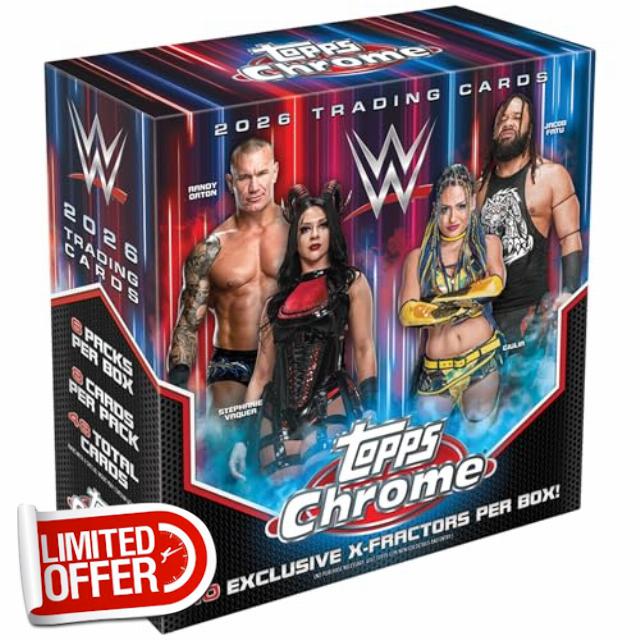 2026 Topps Chrome WWE - Factory Sealed - Mega Box