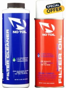 No Toil Aerosol Twin Pack - Air Filter Oil & Cleane