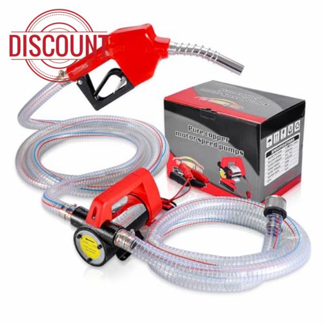 Pindex 12 V 175 W Diesel Transfer Pump Kit with Self-Sealing Filler